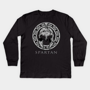 spartan blood Kids Long Sleeve T-Shirt